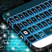 Azul neon de llama del teclado on 9Apps