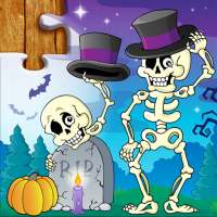 Jigsaw Puzzles Halloween Game for Kids