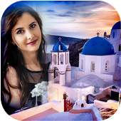 Santorini Photo Frames on 9Apps