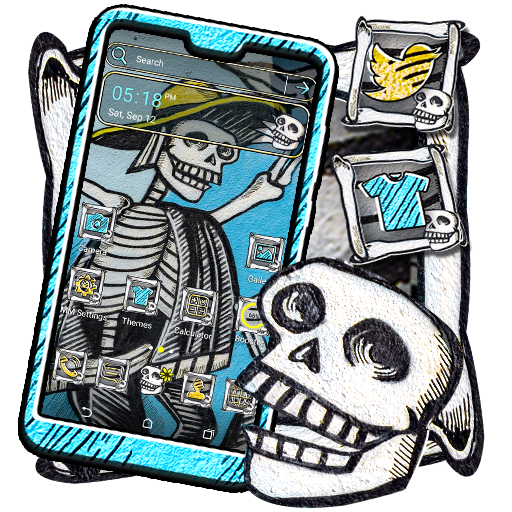 Skull Graffiti Launcher Theme icon
