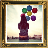 Classic golden Photo Frames icon