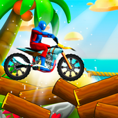 Superhero Stunts Bike Racing - 3D Stunts 2018 icon