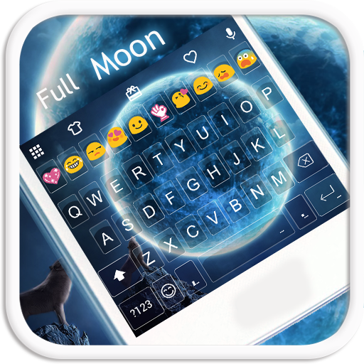 Full Moon Love Emoji Keyboard icon
