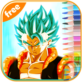 Coloring dragon ball game live icon