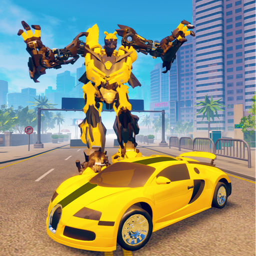US Grand Police Robot Car Transformation Game 2020 icon