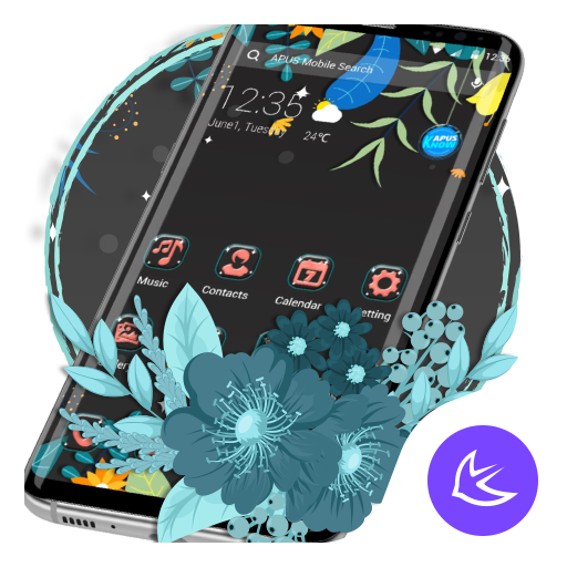 Beautiful Floral APUS Launcher theme icon
