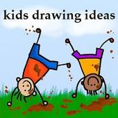 kids drawing idea for children icon