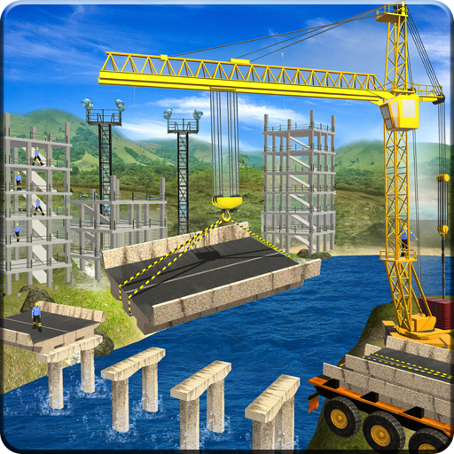River Road Bridge Construction Crane Simulator 18 icon