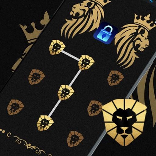 Golden Lion - App Lock Master Theme icon