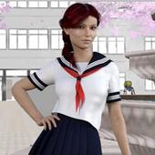 High School Gandere Girl Sim 2 أيقونة