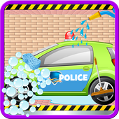 Police Car - Wash Games icon