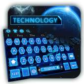 Blue Technology Keyboard on 9Apps