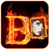 Fire Letter Photo Frame icon