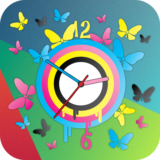 Butterfly Clock Live Wallpaper icon