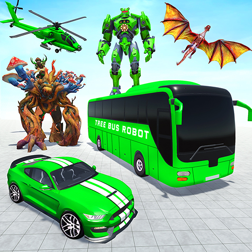 Bus Robot- Dragon Robot Game icon