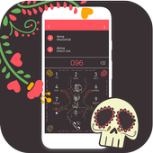 Cute Skull Phone Dialer Contact Theme icon