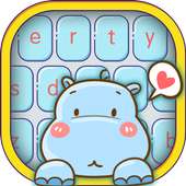 Keyboard hippo yang lucu on 9Apps