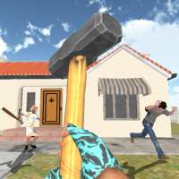 Granny Kick Neighbor: الجدة