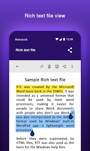 RTF Viewer RTF File Reader for Android screenshot 5