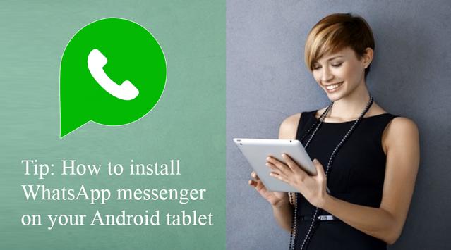 Tip: WhatsApp on tablet screenshot 1