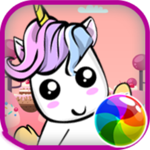 Unicornio kawaii  Bubble Shooter- Estourar Bolinha icon