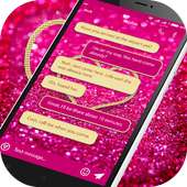 Glitter SMS themes - Message for Girls on 9Apps