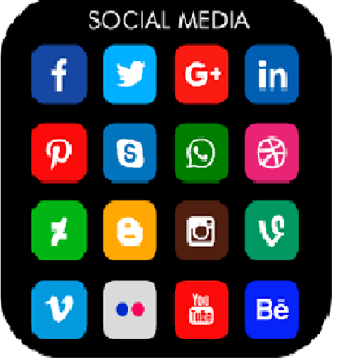 All social media and social network icon