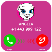 Call Angela Cat talking 2018 fake icon