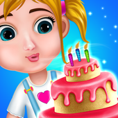 Birthday Girl First Cake Party icon