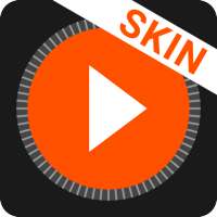 MusiX Material Dark Orange Skin for music player