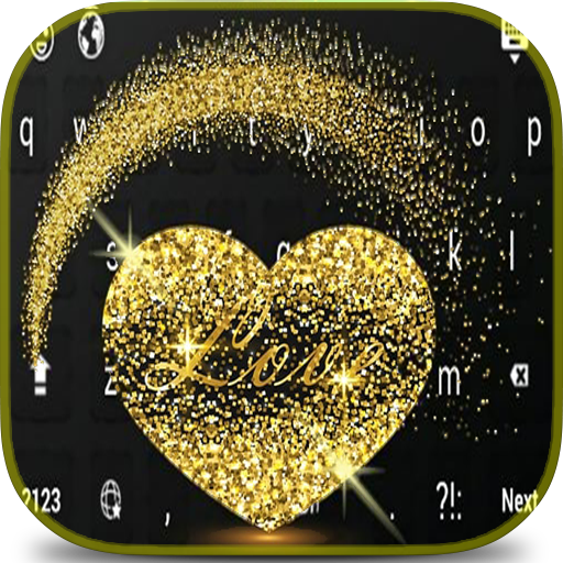 Heart Glitter Sparkling keyboard icon