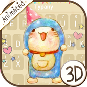 Birthday Blue Cat icon