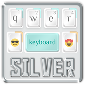 Silver technology keyboard icon