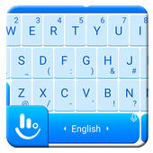 Blue Keyboard Theme أيقونة