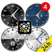 12/24-hour Analog Watch Face Pack for Bubble Cloud