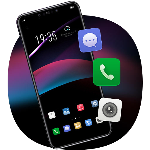 Abstract Colorful Simple Dark Line Theme icon