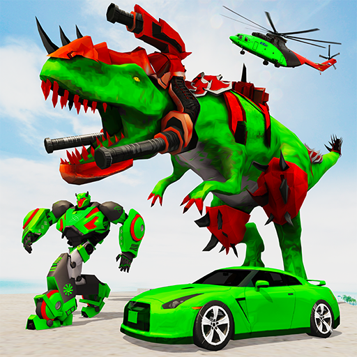Flying Dragon Robot Car Games icon