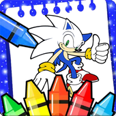 coloring Sonic icon