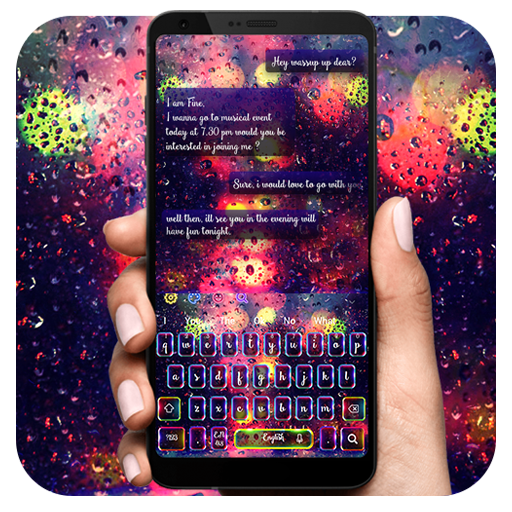 Luminous Water Drops Keyboard icon