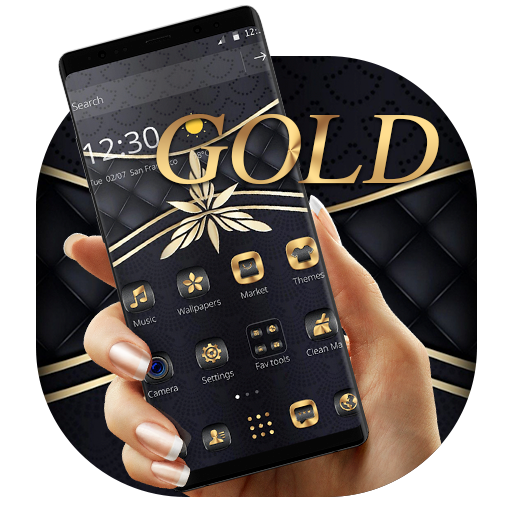 Gold Black Clover Business Theme icon