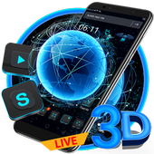 3D Technology Live Launcher Theme🌍 icon