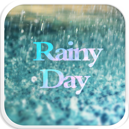 Glass Rainy Emoji Keyboard Art icon