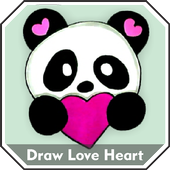 How to Draw Love Heart Easy Step by Step Offline icon
