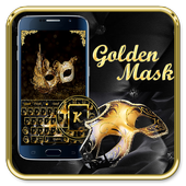 ikon Tema Keyboard Golden Mask