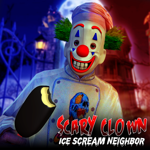 Scary Clown Ice Scream Neighbor - New Horror Games icon
