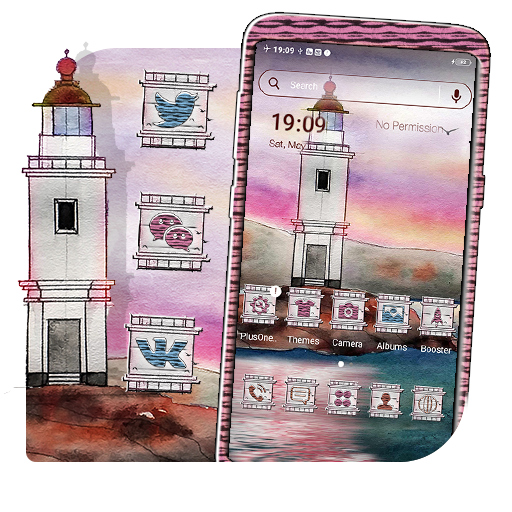 Lighthouse Painting Launcher Theme icon