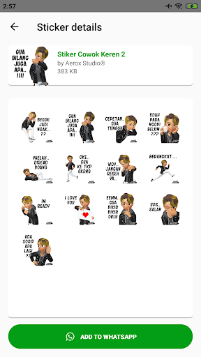 Stiker Cowok Ganteng WAStickerApps screenshot 4
