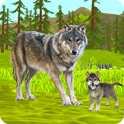 Wild Wolf Animal Chasing Sim icon