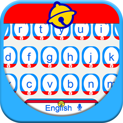 Cute Blue cat keyboard icon