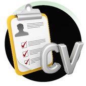 Curriculum vitae free, Jobs icon